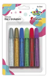 klej-z-brokatem-6-kolorow-x-10ml-titanum-craft-fun-series