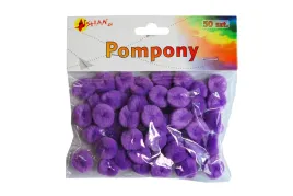 pompony-kolorowe-fioletowe-50-szt-shan-sp14