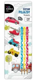zestaw-3-olowkow-i-3-gumek-do-mazania-pojazdy-kidea