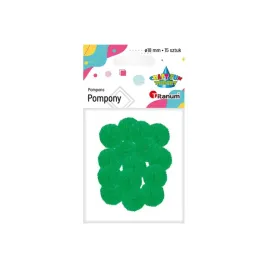 pompony-zielone-18mm-15-sztuk-titanum