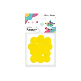 pompony-zolte-18mm-15szt-titanum