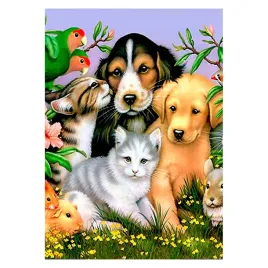 mozaika-diamentowa-haft-30x40-zwierzeta-kot-i-psy-flamingo-line