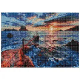 mozaika-diamentowa-haft-30x40-zachod-slonca-flamingo-line