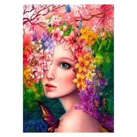 mozaika-diamentowa-haft-30x40-kobieta-w-kwaiatach-flamingo-line