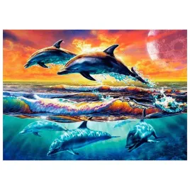 mozaika-diamentowa-haft-30x40-delfiny-flamingo-line