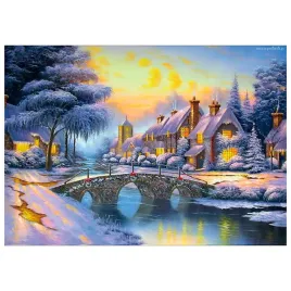 mozaika-diamentowa-haft-30x40-zima-domek-i-most-flamingo-line