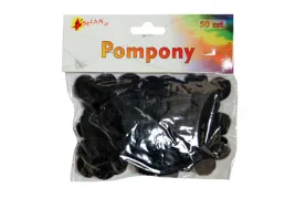 pompony-kolorowe-czarne-50-szt-shan-sp10