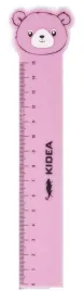 linijka-z-figurka-15cm-kidea-rozowy