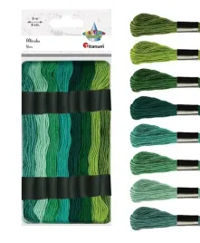 mulina-tonacja-zielona-8-szt-8m-titanum-craft-fun