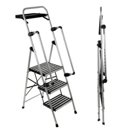 drabina-stalowa-3-stopniowa-z-poreczami-i-polka-tuv-profi-partner-162-cm