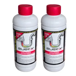 2x-plyn-rurex-pro-1l-do-udrazniania-rur-kanalizacji-srodek-udrazniacz