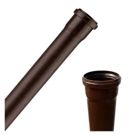 rura-spustowa-krociec-fi-50-500-pp-uv-brazowa-z-uszczelka-do-deszczowki