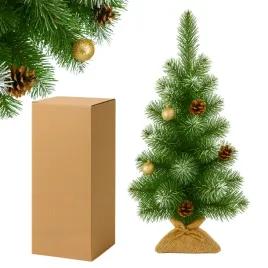 choinka-na-biurko-ubrana-sztuczna-sosna-mala-gesta-65cm-osniezona-z-juta