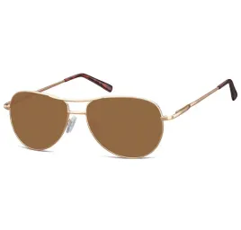 okulary-pilotki-aviator-przeciwsloneczne-flex-sunoptic-zlote-brazowe