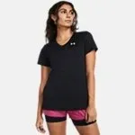 koszulka-damska-sportowa-under-armour-tech-ssv-solid-md-material-dominujacy-poliester