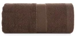recznik-frotte-z-lsniaca-bordiura-bari-30x50-ciemny-brazowy