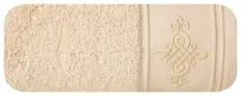 recznik-frotte-z-szeroka-bordiura-ornament-klas-70x140-bezowy