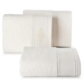 recznik-frotte-z-szeroka-bordiura-ornament-klas-70x140-kremowy
