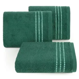 recznik-frotte-z-lsniaca-bordiura-fiore-70x140-ciemny-zielony