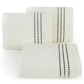 recznik-frotte-z-lsniaca-bordiura-fiore-70x140-kremowy