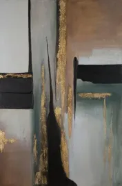 obraz-recznie-malowany-z-brokatem-abstrakcja-80x120-brazowy