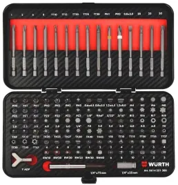 wurth-bity-groty-specjalne-1-4-cala-zestaw-w-kasecie-105-sztuk