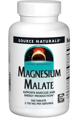 SOURCE NATURALS Magnesium Malate - Jabłczan magnezu (360 tabl.)