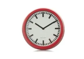 zegar-scienny-george-home-odcienie-czerwieni-38cm