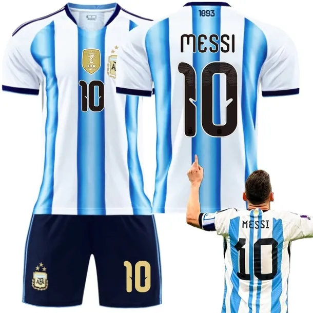 KOMPLET PIŁKARSKI KOSZULKA LEO MESSI MISTRZOSTWA ŚWIATA 2026 ARGENTYNA