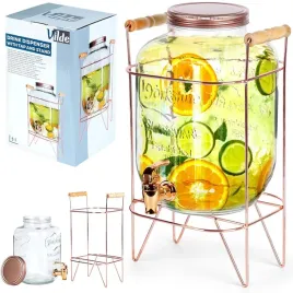sloj-szklany-z-kranikiem-5-5-l-z-zlotym-stojakiem-do-lemoniady-napojow-wody