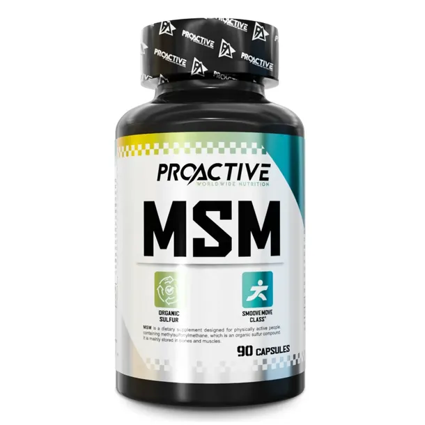 MSM siarka organiczna MOCNE STAWY KOŚCI regeneracja ProActive MSM 90 kaps