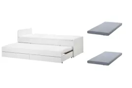 ikea-slakt-rama-lozka-z-lozkiem-dolnym-90x200-cm-2-szt-agotnes-materac