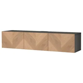 ikea-besta-lawa-tv-z-drzwiami-wenge-hedeviken-okleina-debowa-180x42x38-cm