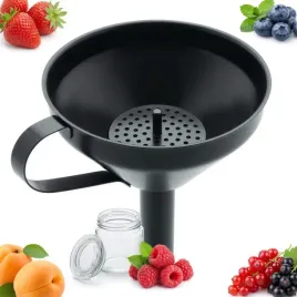 lejek-kuchenny-do-sloikow-i-butelek-metalowy-z-sitkiem-czarny-105-cm
