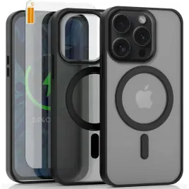 etui-do-magsafe-do-apple-iphone-15-pro-czarne-matowe-wzmacniane-szklo