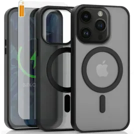 etui-do-magsafe-do-apple-iphone-14-pro-czarne-matowe-wzmacniane-szklo
