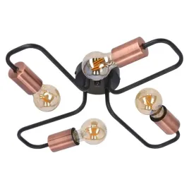 industrialna-lampa-sufitowa-czteroramienna-metal-czarny-nowoczesna-salon