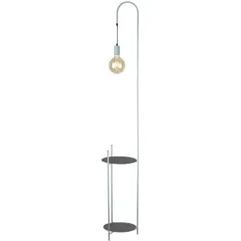 lampa-podlogowa-dwie-polki-czarno-zielona-lampa-do-czytania-sypialnia