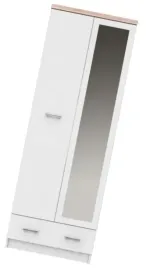 szafa-dwudrzwiowa-z-lustrem-i-szuflada-sypialnia-salon-przedpokoj-bialy