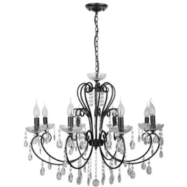 czarna-lampa-wiszaca-glamour-zyrandol-sypialnia