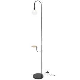lampa-stojaca-drewniana-polka-stalowy-stelarz-okragly-klosz-bialy-sypialnia