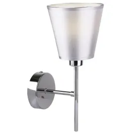nowoczesny-kinkiet-bialy-klosz-tkanina-metalowa-podstawa-chromowana-salon