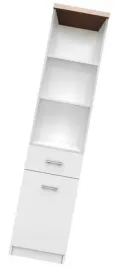 bialy-regal-wysoki-otwarty-regal-slupek-z-polkami-i-szuflada-183-cm