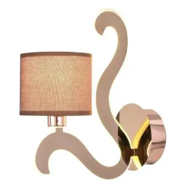 chromowany-kinkiet-z-led-elegancka-lampa-z-brazowym-abazurem-przedpokoj