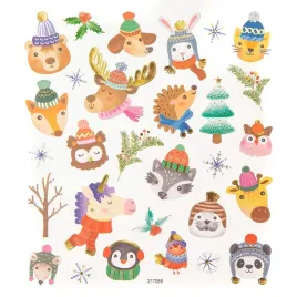 naklejki-swiateczne-zwierzaki-29szt-dpcraft-scrapbooking-mix-ozdobne-swieta