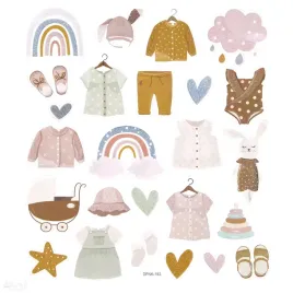 naklejki-ozdobne-z-brokatem-baby-girl-25szt-roczek-dpcraft-scrapbooking-mix