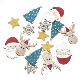 drewniane-motywy-swiateczne-ozdobne-scrapbooking-prezenty-wielokolorowe
