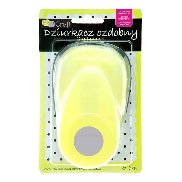 DZIURKACZ OZDOBNY 4,4CM KOŁO 2 dpCraft kółko scrapbooking do papieru DIY