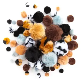 pompony-akrylowe-mix-animal-prints-56szt-dpcraft-pomponiki-ciemne-odcienie