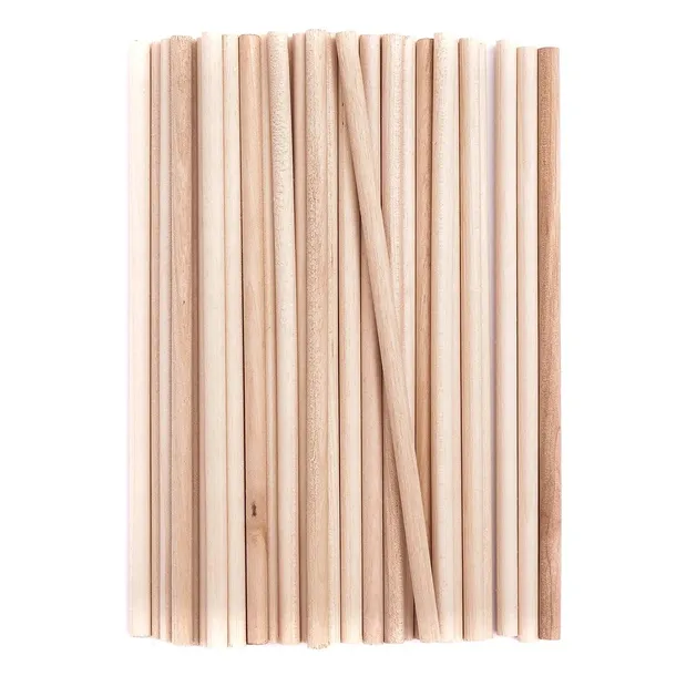 Patyczki kreatywne okrągłe naturalne 50szt dpCraft scrapbooking drewniane
